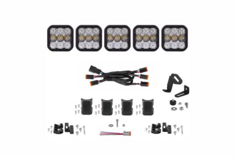 SS5 Sport Universal CrossLink 5-Pod Lightbar White Combo Diode Dynamics