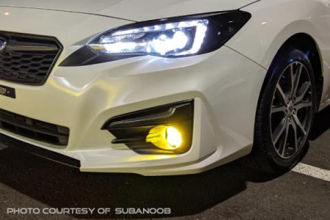 SS3 LED Fog Light Kit for 2015-2021 Subaru Impreza (w/ Eyesight Package) Yellow SAE Fog Sport w/ Backlight Diode Dynamics