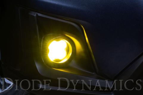 SS3 LED Fog Light Kit for 2016-2021 Subaru Crosstrek Yellow SAE Fog Sport w/ Backlight Diode Dynamics