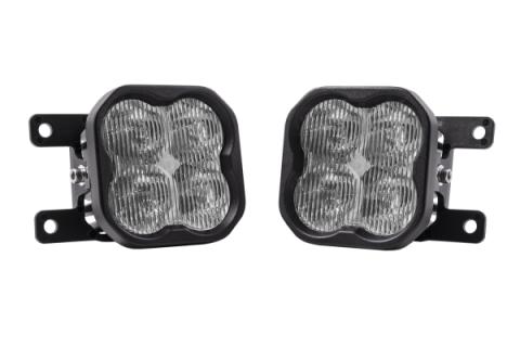 SS3 LED Fog Light Kit for 2021 Ford Bronco (w/ Standard Bumper) Yellow SAE Fog Sport w/ Backlight Diode Dynamics