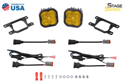 SS3 LED Fog Light Kit for 2010-2018 Ford Transit Connect White SAE Fog Pro w/ Backlight Diode Dynamics
