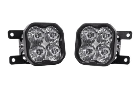 SS3 LED Fog Light Kit for 2019-2021 Ram 1500 (non-LED) White SAE Fog Pro w/ Backlight Diode Dynamics