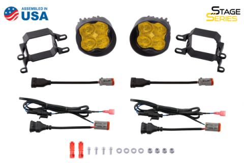 SS3 LED Fog Light Kit for 2011-2017 Lexus CT200h Yellow SAE Fog Pro w/ Backlight Diode Dynamics