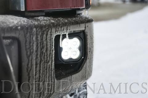 SS3 LED Fog Light Kit for 2015-2020 Ford F-150 White SAE Fog Pro w/ Backlight Diode Dynamics