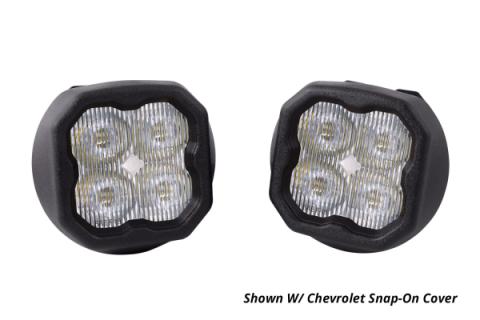 SS3 LED Fog Light Kit for 2008-2009 Pontiac G8 White SAE Fog Pro w/ Backlight Diode Dynamics