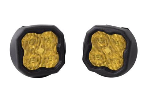 SS3 LED Fog Light Kit for 2015-2020 GMC Canyon Yellow SAE Fog Max w/ Backlight Diode Dynamics