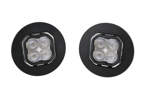 SS3 LED Fog Light Kit for 2007-2014 GMC Sierra 2500/3500 White SAE Fog Pro w/ Backlight Diode Dynamics