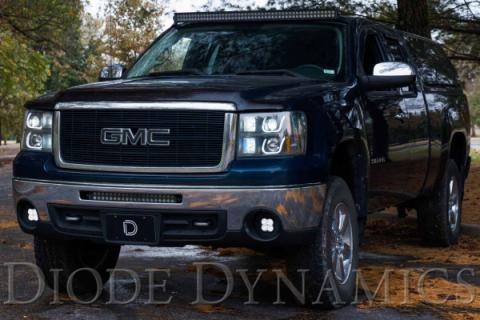 SS3 LED Fog Light Kit for 2007-2013 GMC Sierra 1500 Yellow SAE Fog Max w/ Backlight Diode Dynamics