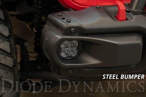 SS3 LED Fog Light Kit for 2020-2021 Jeep Gladiator Yellow SAE Fog Max w/ Backlight Type MS Bracket Kit Diode Dynamics
