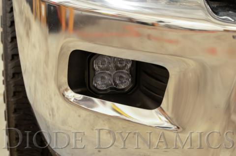 SS3 LED Fog Light Kit for 2009-2012 Ram 1500 Yellow SAE Fog Sport w/ Backlight Diode Dynamics