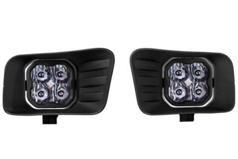 SS3 LED Fog Light Kit for 2009-2012 Ram 1500 Yellow SAE Fog Sport w/ Backlight Diode Dynamics