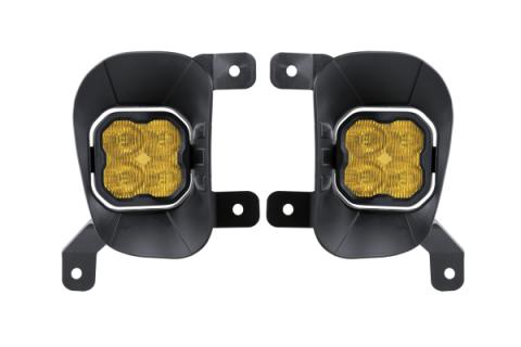 SS3 LED Fog Light Kit for 2013-2018 Ram 1500 Yellow SAE Fog Max w/ Backlight Diode Dynamics