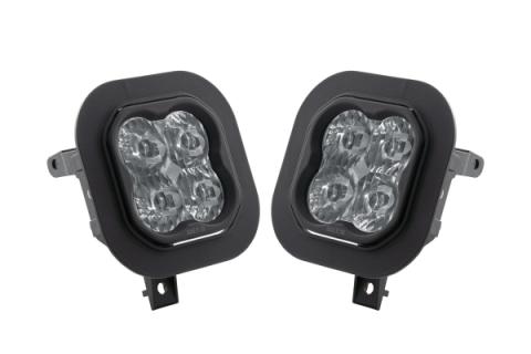 SS3 LED Fog Light Kit for 2011-2016 Ford Super Duty F-250/F-350 White SAE Fog Sport w/ Backlight Diode Dynamics