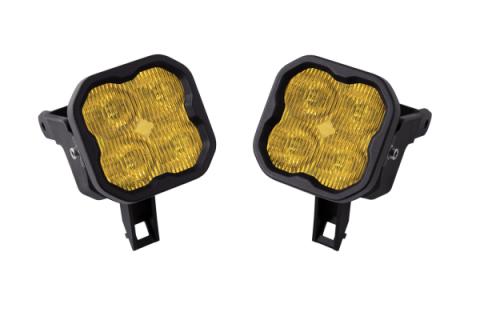 SS3 LED Fog Light Kit for 2004-2007 Ford Ranger Yellow SAE Fog Pro w/ Backlight Diode Dynamics
