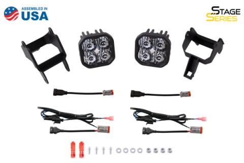 SS3 LED Fog Light Kit for 2004-2007 Ford Ranger Yellow SAE Fog Pro w/ Backlight Diode Dynamics