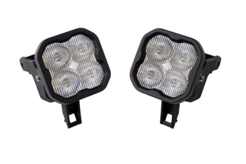 SS3 LED Fog Light Kit for 2004-2007 Ford Ranger White SAE Fog Max w/ Backlight Diode Dynamics