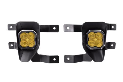 SS3 LED Fog Light Kit for 2019 Chevrolet Silverado 1500 LD Yellow SAE Fog Sport w/ Backlight Diode Dynamics