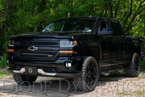 SS3 LED Fog Light Kit for 2016-2018 Chevrolet Silverado 1500 White SAE Fog Max w/ Backlight Diode Dynamics
