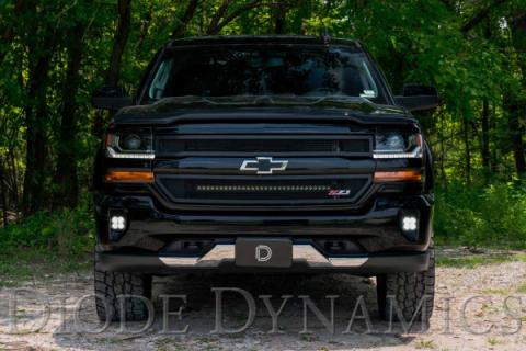 SS3 LED Fog Light Kit for 2016-2018 Chevrolet Silverado 1500 White SAE Fog Max w/ Backlight Diode Dynamics