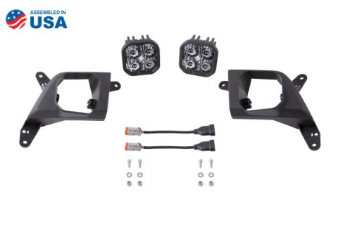 SS3 LED Fog Light Kit for 2020-2021 Chevrolet Silverado HD 2500/3500 White SAE Fog Max w/ Backlight Diode Dynamics