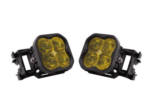 SS3 LED Fog Light Kit for 2008-2009 Subaru Legacy Yellow SAE Fog Sport w/ Backlight Diode Dynamics