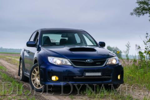SS3 LED Fog Light Kit for 2011-2014 Subaru WRX/STi Yellow SAE Fog Pro w/ Backlight Diode Dynamics