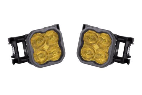 SS3 LED Fog Light Kit for 2011-2014 Subaru WRX/STi Yellow SAE Fog Max w/ Backlight Diode Dynamics