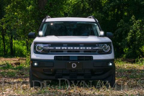 Stage Series 2in LED Ditch Light Kit for 2021 Ford Bronco Sport, Pro White Combo Diode Dynamics