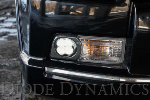 SS3 LED Fog Light Kit for 2010-2013 Toyota 4Runner, White SAE Fog Sport with Backlight Diode Dynamics