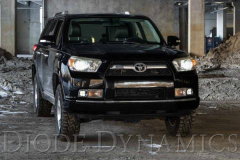 SS3 LED Fog Light Kit for 2010-2013 Toyota 4Runner, Yellow SAE Fog Sport with Backlight Diode Dynamics