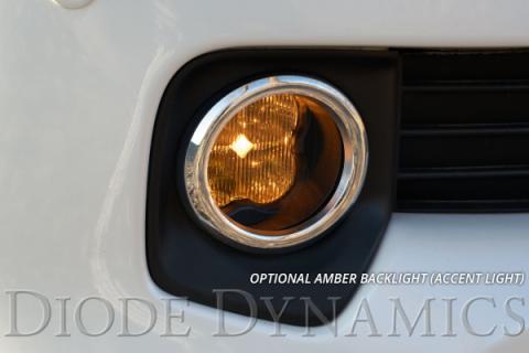SS3 LED Fog Light Kit for 2010-2016 Toyota Sienna, Yellow SAE Fog Sport with Backlight