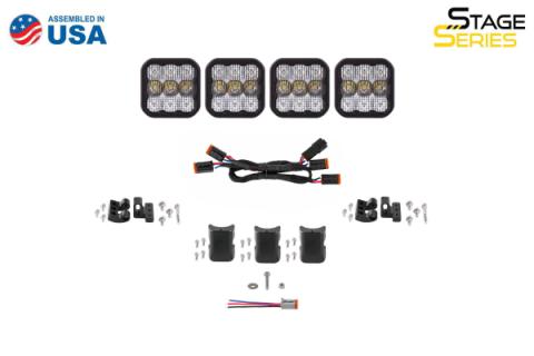 SS5 Sport Universal CrossLink 4-Pod Lightbar White Driving Diode Dynamics