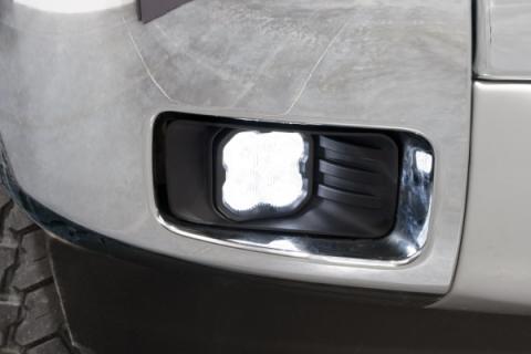 SS3 LED Fog Light Kit for 2007-2015 Chevrolet Silverado, Yellow SAE Fog Max with Backlight Diode Dynamics