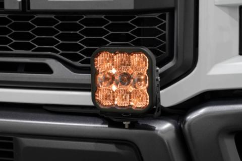SS5 Bumper LED Pod Light Kit for 2017-2020 Ford Raptor Sport White Combo Diode Dynamics