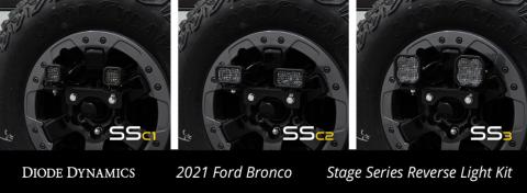 Stage Series Reverse Light Kit for 2021-2022 Ford Bronco SS3 Sport Diode Dymanics