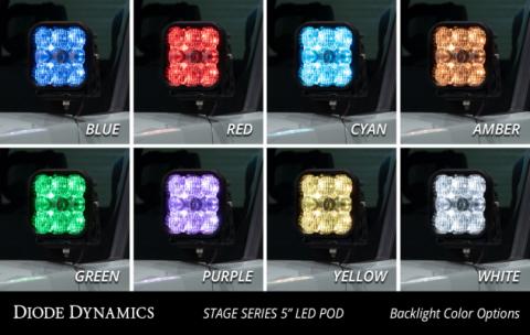 Stage Series Ditch Light Kit for 2022 Toyota Tundra C2 Sport Diode Dymanics White Combo Diode Dymanics