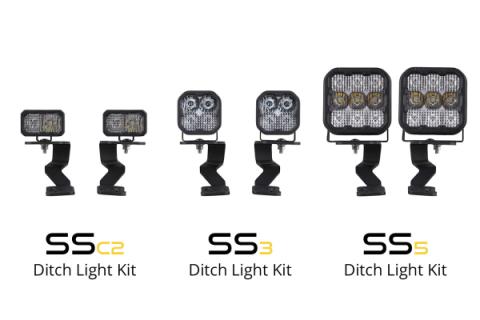Stage Series Ditch Light Kit for 2022 Toyota Tundra SS3 Sport Diode Dymanics Yellow Combo Diode Dymanics