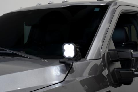 Stage Series Ditch Light Kit for 2017-2022 Ford Super Duty, SS3 Sport Yellow Combo Diode Dynamics