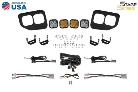 Stage Series Fog Pocket Mounting Brackets for 2020-2022 Ford Super Duty Diode Dynamics