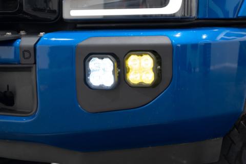 SS3 LED Fog Pocket Kit for 2020-2022 Ford Super Duty, Yellow Sport Diode Dynamics