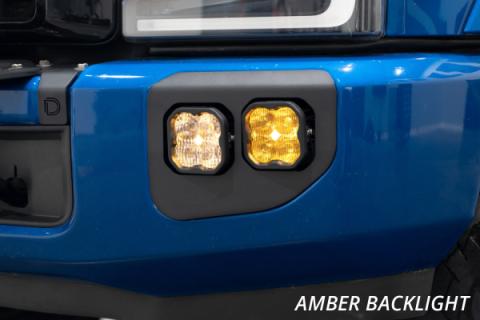 SS3 LED Fog Pocket Kit for 2020-2022 Ford Super Duty, Yellow Sport Diode Dynamics