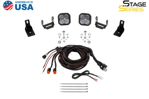 Stage Series Ditch Light Kit for 2022+ Ford Maverick, SS3 Sport Yellow Combo