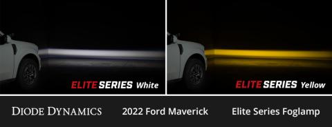 Elite Series Add-On LED Fog Light Kit for 2022+ Ford Maverick, Yellow