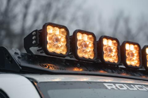 SS5 6-Pod CrossLink Mounting Kit for Prinsu/Sherpa Roof Racks, Sport White Combo Diode Dynamics