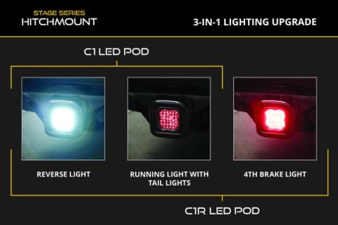 HitchMount LED Pod Reverse Kit for 2023-2024 Chevrolet Colorado C1 Diode Dynamics