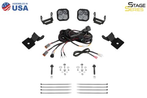 Stage Series SS3 A-Pillar Pod Kit for 2014-2018 Polaris RZR XP, Sport White Combo Diode Dynamics