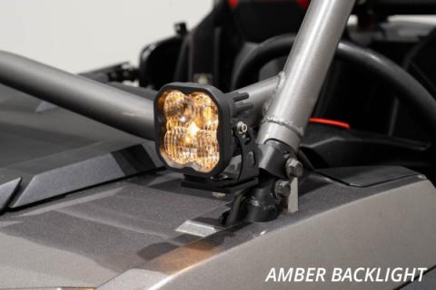 Stage Series SS5 A-Pillar Pod Kit for 2014-2018 Polaris RZR XP, Pro Yellow Combo Diode Dynamics