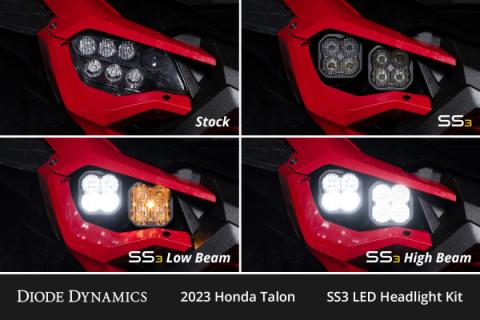 SS3 LED Headlight Kit for 2022-2024 Honda Talon, Pro White ABL