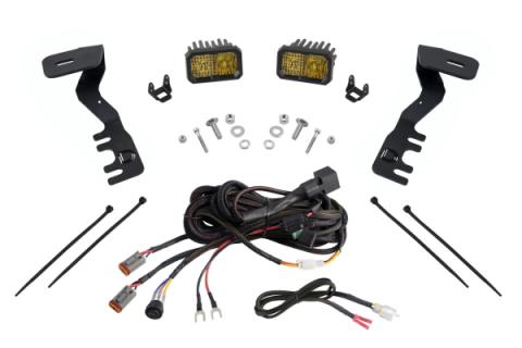 Stage Series 2 Inch LED Ditch Light Kit for 2024-Present Toyota Tacoma, Pro Yellow Combo Diode Dynamics