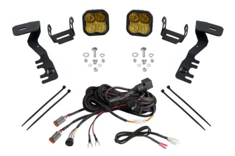 SS3 LED Ditch Light Kit for 2024-Present Toyota Tacoma, Pro Yellow Combo Diode Dynamics